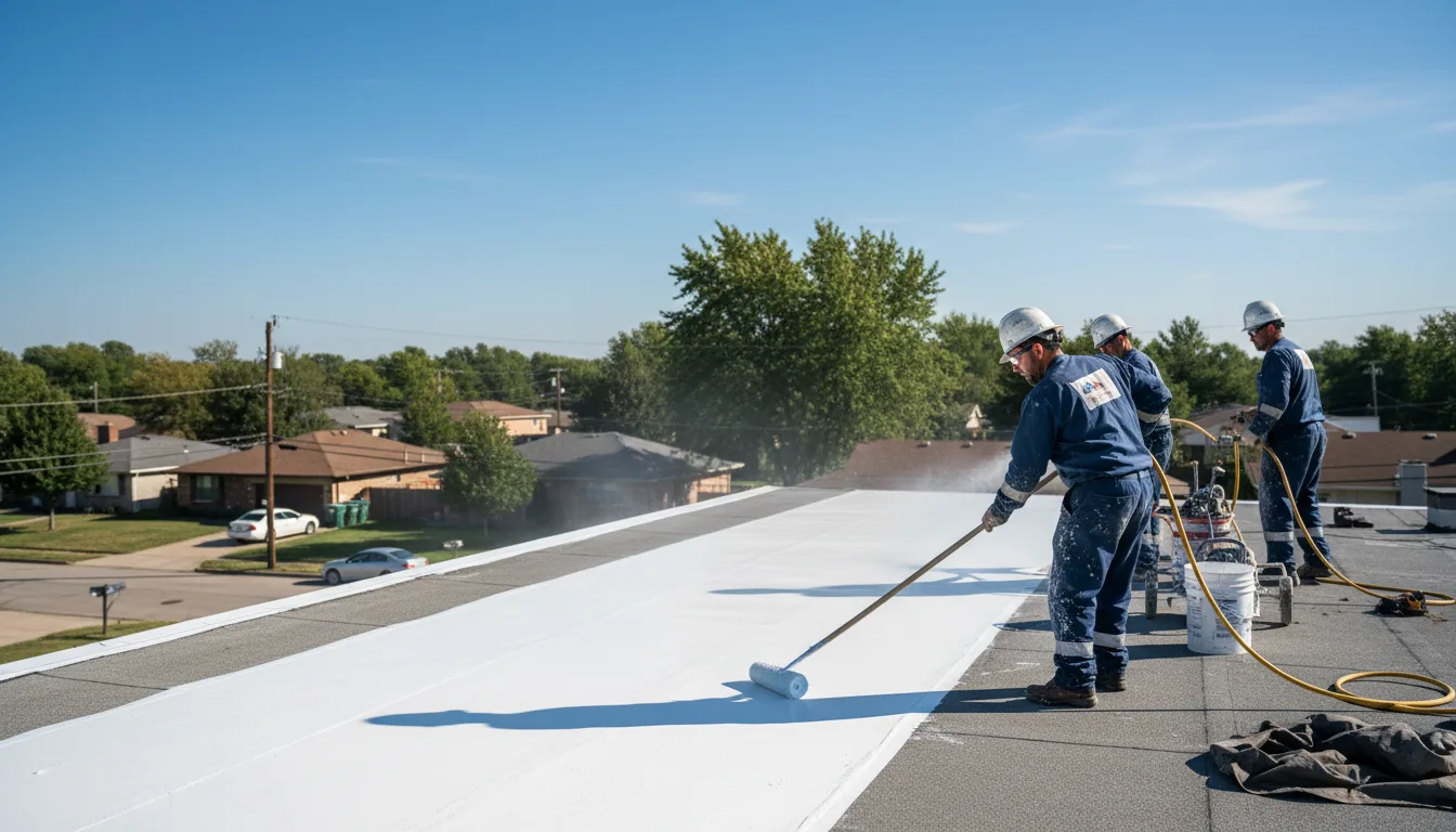 Commercial roof coating in Okay, OK near me